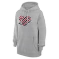 thumbnail image 2 of Women's G-III 4Her by Carl Banks  Heather Gray New Jersey Devils Heart Pullover Hoodie, 2 of 3