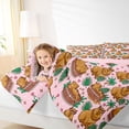 thumbnail image 3 of Erosebridal Kawaii Animal Capybara Twin Bedding Sets 7-Piece For Boys Girls,Kids Palm Tree Summer Holiday Bedding Comforter Set,Pink Reversible, 3 of 6