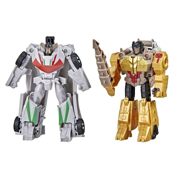 Transformers Bumblebee Cyberverse Adventures Dinobots Unite Toys Dino Combiners Wheelgrim 2-Pack Action Figures, Ages 6 and Up, 4.5-inch