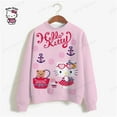 thumbnail image 4 of Sudadera con estampado de gran tamaño para mujer, sudadera holgada de estilo anime de otoño 2024, sudaderas con capucha de alta calidad con estampado de Hello Kitty para niña, 4 of 5