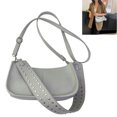 thumbnail image 4 of Yucurem Women Crossbody Sling Bag - Retro Y2k Hobo Bag - PU Leather Tote Dating Purse (Grey), 4 of 10