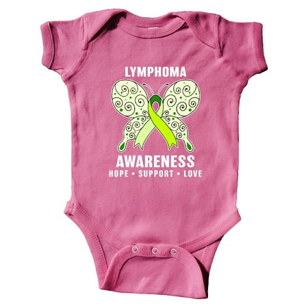 

Inktastic Lymphoma Awareness Hope Support and Love Gift Baby Boy or Baby Girl Bodysuit