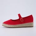 thumbnail image 3 of Cushionaire Tapas Canvas Mary Jane Flat Espadrilles for Women, Cushioned Comfort Closed Toe with Adjustable Strap, 3 of 11