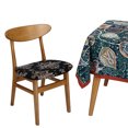 thumbnail image 5 of nipocaio 1pc Housse de Chaise Élastique Couverture de surface de Chaise d'Impression Housse de Coussin de Chaise Résistant aux Taches Housse de Tabouret, 5 of 5