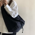 thumbnail image 4 of Bolso de hombro para mujer, bandolera, ligero, , con cierre de cordón de nailon, , para damas, niñas, viajes, comestibles, playa Zulema Bolsa de hombro tipo cubo, 4 of 8