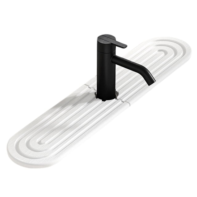 Wosthever Tapete de secado de piedra para fregadero de cocina, protector contra salpicaduras, súper absorbente, evita la acumulación de Juegos de accesorios de baño A 60*10 cm