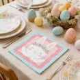 thumbnail image 6 of Wozhuo Easter Bunny Paper Napkins Holiday Party Decorations 20 Count Pack, 6 of 7