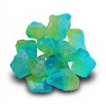 thumbnail image 2 of Green and Yellow Dual-Color Aquarium Rocks for Fish Tank with Crystal Texture, 1 Bag, Teal and Lime Green Glass Stones for Aquascaping and Crafts, Decorative Stones, 2 of 3