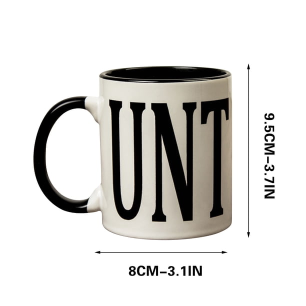 Pisexur Batería de cocina Preciosa taza de café personalizada, texto personalizado, regalos de cumpleaños, regalos para Navidad, cumpleaños, familia, feliz Navidad, D para la cocina del hogar