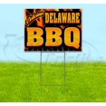 thumbnail image 1 of Delaware BBQ (18" x 24") Yard Sign, Includes Metal Step Stake, 1 of 6