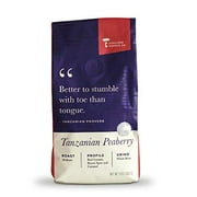 Civilized Coffee Tanzanian Peaberry Whole Bean Arabica Coffee Medium Roast, Premium Gourmet Coffee (12oz bag)