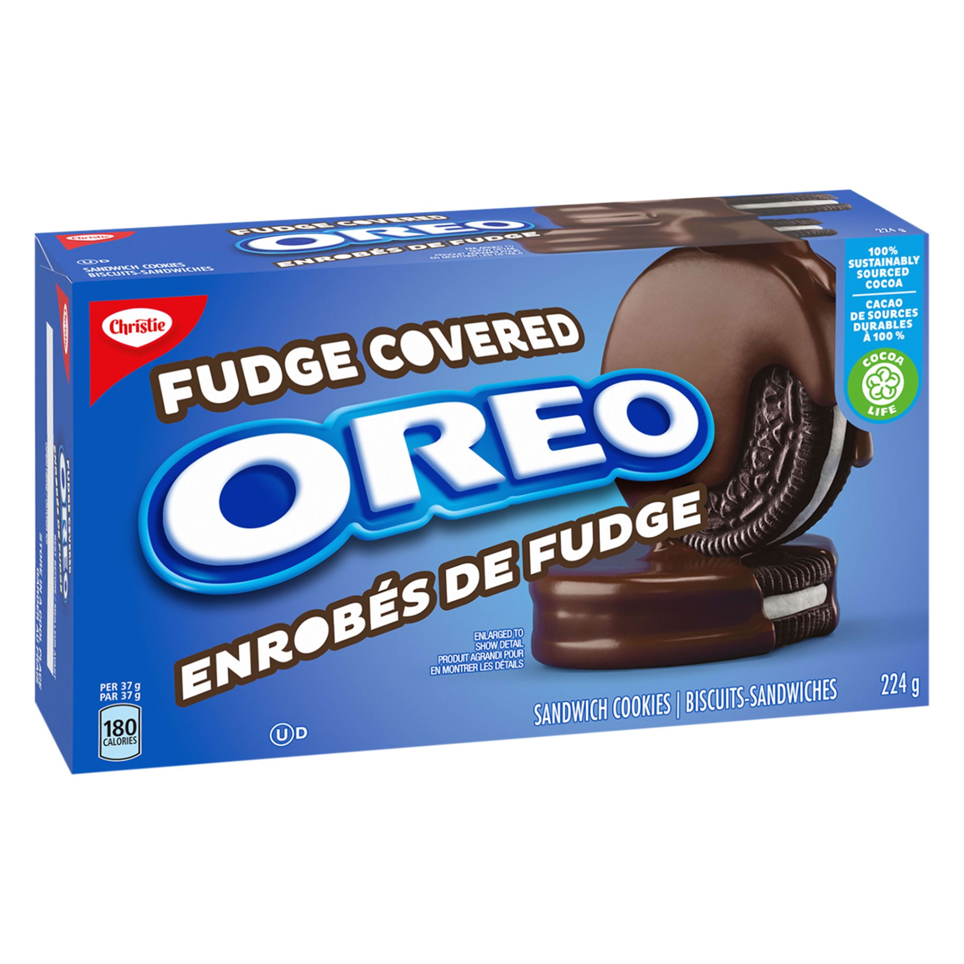 OREO Enrobés de Fudge 224 g