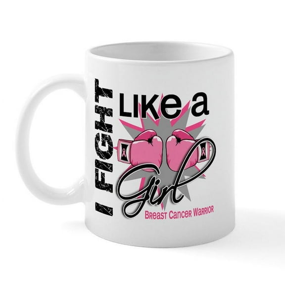 CafePress - Licensed Fight Like A Girl 13.2 Mug - 11 oz Ceramic Mug - Novelty Coffee Tea Cup
