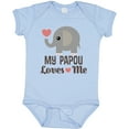 thumbnail image 3 of Inktastic My Papou Loves Me Boys or Girls Baby Bodysuit, 3 of 5
