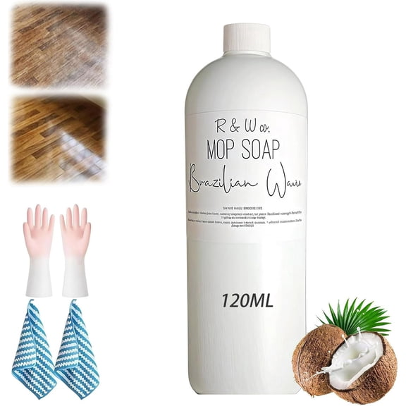 Brazilian Waves Mop Soap, Brazilian Waves Mop Soap R&W, Mop Soap For Floor Cleaning, Multipurpose Mop Soap For Home Cleaning for Floors of Various Materials (1, 120ml)