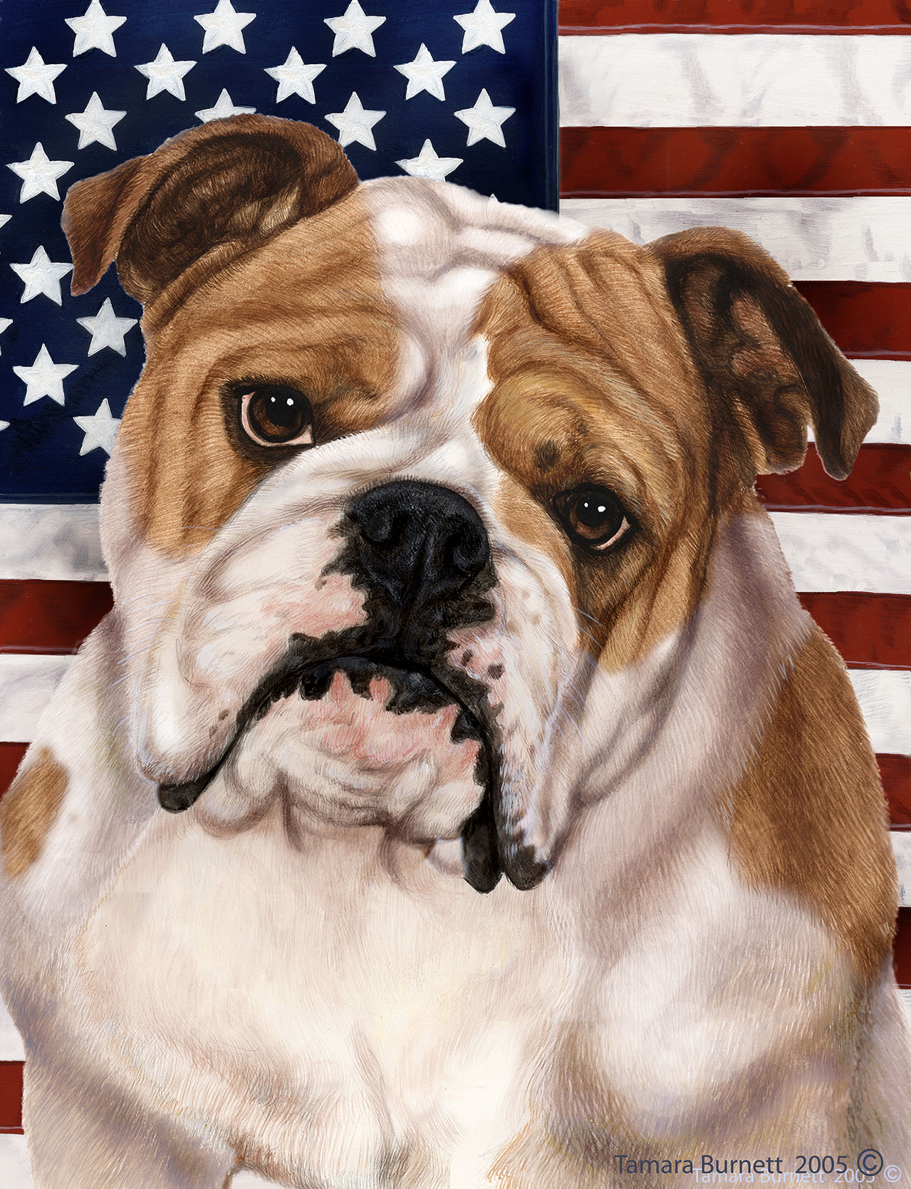 Bulldog - Best of Breed Patriotic II Large Flags - Walmart.com
