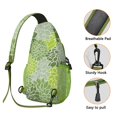 thumbnail image 4 of Nordic Style Sling Backpack for Essentials with Colorful Geometric Print, Lightweight Travel Hiking Daypack for Women, 4 of 6