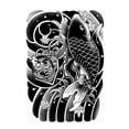 thumbnail image 1 of Arm Koi Fish Tattoo Stickers Japanese Old Traditional Cherry Blossom Unreflective Fake, 1 of 3