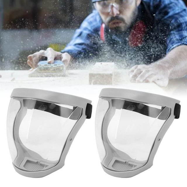 Protective Face Cover Shield, Anti Fog Protective Transparent Cover, HD Transparent Face Shield With Filter Cotton Pads Protect Eyes Face Anti Drool Splash Proof Facial Cover
