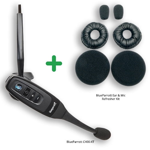 Refurbished Blueparrott C400 Xt Advance Noise Cancelling Microphone Headset 204151 With Cushion Kit Walmart Walmart 