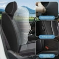 thumbnail image 5 of LAONNVIR Car Seat Covers Full Set,Luxury Leather Front and Rear Split Bench Cover,Automotive Seat Protectors Universal Fit for Most Cars,SUVs and Trucks(Grey,Full Set), 5 of 8