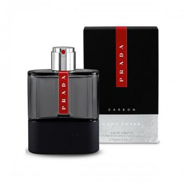 Prada Prada Luna Rossa Carbon Eau De Toilette Spray, Cologne for Men, 5.1 Oz