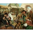 thumbnail image 2 of John Bagnold Burgess 14x12 Gold Ornate Wood Frame and Double Matted Museum Art Print Titled - The Fan Seller, 2 of 4