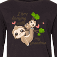 thumbnail image 4 of Inktastic Hanging With My Grandma Long Sleeve Youth T-Shirt, 4 of 5