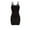 Black, variant on Summer Womens Casual Sundress Dresses Tank Top Dress for Beach Women Sexy Sleeveless Tank Dresses Crewneck Summer Solid Color Tight Stretch Dress Gift for Women, S-2XL