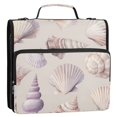 thumbnail image 5 of FORMRS Zipper Binder with Shoulder Strap 2-inch Ring 500 Sheet Capacity File Bag, Purple Watercolor Seashells, 5 of 5