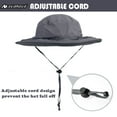 thumbnail image 2 of AYAMAYA Fishing Hat with Neck Face Cover, Sun Hat with Mesh , Anti Mosquito Gnats Net Hat for Hiking, Backpacking,Camping(Gray), 2 of 7