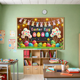 thumbnail image 6 of Colorful Easter Themed Bunny and Egg Decorated Backdrop Banner for Easter Egg Hunt Party Decorations Easter Celebrations Photography Props Spring Events, 6 of 8