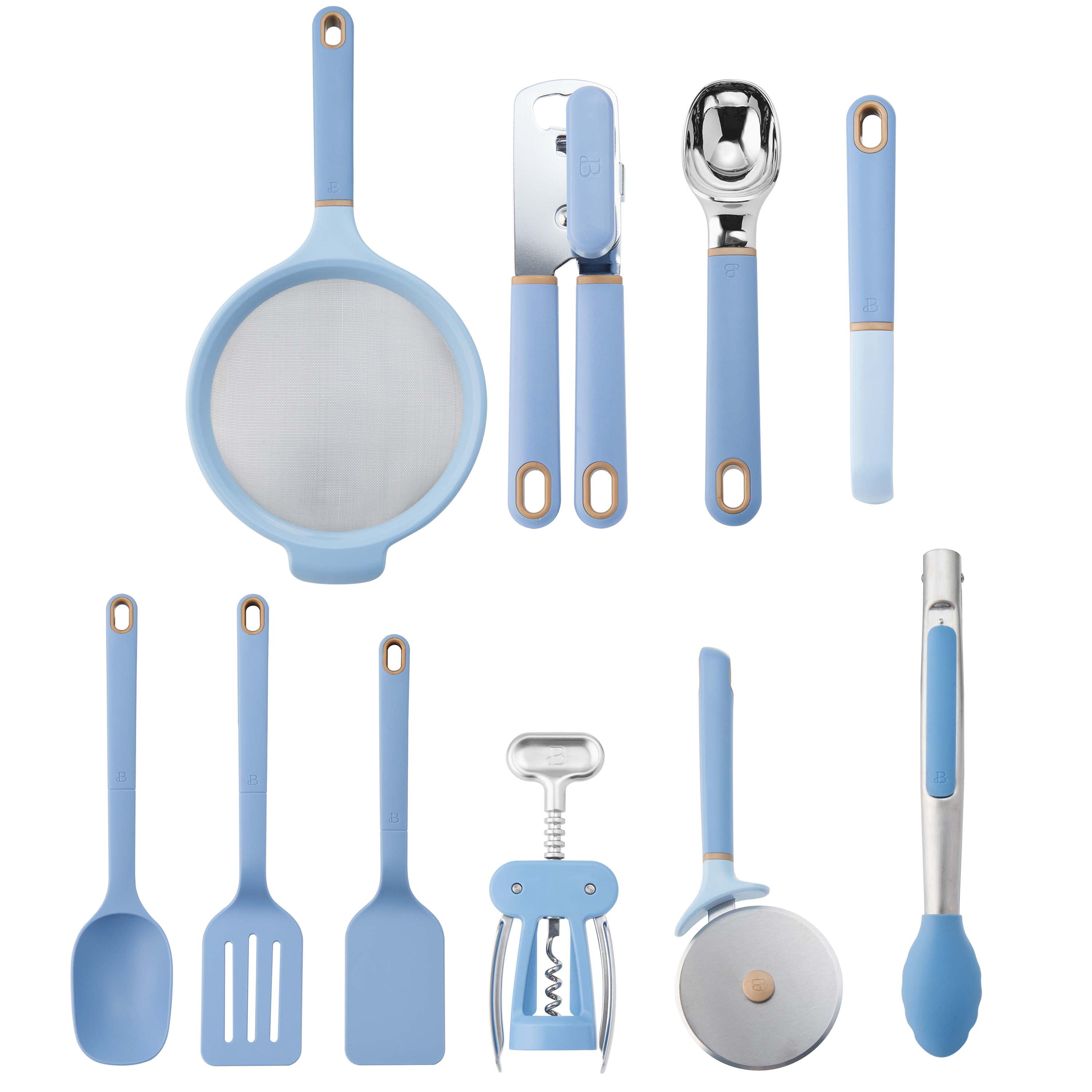 Beautiful 10-piece Tool and Gadget Set in Blue Icing by Drew Barrymore