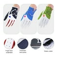 thumbnail image 6 of 1 Pair Women's PU Leather Golf Gloves,Micro Soft Fiber Breathable Gloves ,Flexible and Comfortable, 6 of 7