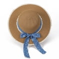 thumbnail image 5 of Gyujnb Wide Brim Bow Sun Hat for Beach Summer Travel Hat, 5 of 9