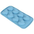 thumbnail image 2 of Molde antiadherente para hacer pasteles y cubitos de hielo para la cocina, bandeja para hornear con 8 rejillas en forma de corazón azul, 2 of 8