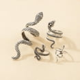thumbnail image 3 of Unisex Snake Ring Set Vintage Zodiac Animal Rings Fashion, 3 of 4