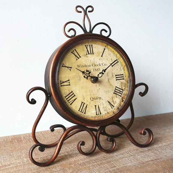 PAMINGONO 1Set Clocks For Living Room Decor Tabletop Clocks Decorative Mantel Clocks For Home Coffee Shop