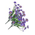 thumbnail image 2 of Cateissary Flores artificiales plantas falsas al aire libre resistentes a los rayos cabezas de crisantemo salvaje ramo No se decolora negocios Decoración Púrpura, 2 of 6