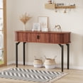thumbnail image 2 of 47" Narrow Console Table with Storage,Narrow Entryway Tables with Storage and Shelves Fluted Console Table Entryway Table with Drawers and Bottom Shelf, Long Sofa Table for Hallway, Living Room, or Be, 2 of 8