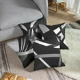 thumbnail image 2 of Set of 4 Black Throw Pillow Covers Modern Abstract Grey Stripes Gray White Acrylic Bold Decorative Pillow Cases Home Decor Square 18x18 Inches Pillowcases, 2 of 6