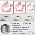 thumbnail image 4 of Designart "Fragile Pink Hibiscus Blossom Blooming Watercolor" Flowers Square Mirror For Wall Decor - Large Pink Square Mirror Printed Wall Decor - Traditional Square Living Room Mirror, 4 of 5