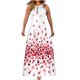 thumbnail image 1 of Vestido sin mangas con hombros descubiertos y cuello redondo estampado a la moda de verano para mujer Pompotops  ghjkhdj6557, 1 of 5