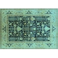 thumbnail image 1 of Ahgly Company Indoor Rectangle Oriental Light Blue Industrial Area Rugs, 8' x 12', 1 of 4