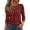 RedB#0731F&16, variant on Garbnen Women's Long Sleeve Shirts Plaid Crewneck Tops for Women Basic Color Block Fall Winter Casual Y2k Women's Tunic Tops L