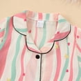 thumbnail image 4 of WOYY Toddler Girls Cotton Long Sleeve Button Down Shirt Pants Sleepwear, Sizes 1-6, 4 of 7
