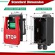 thumbnail image 4 of 110/220V Single Phase on/Off Switch,Safety Power Switch with Large Stop Sign Paddle Easy Contact for, 4 of 5