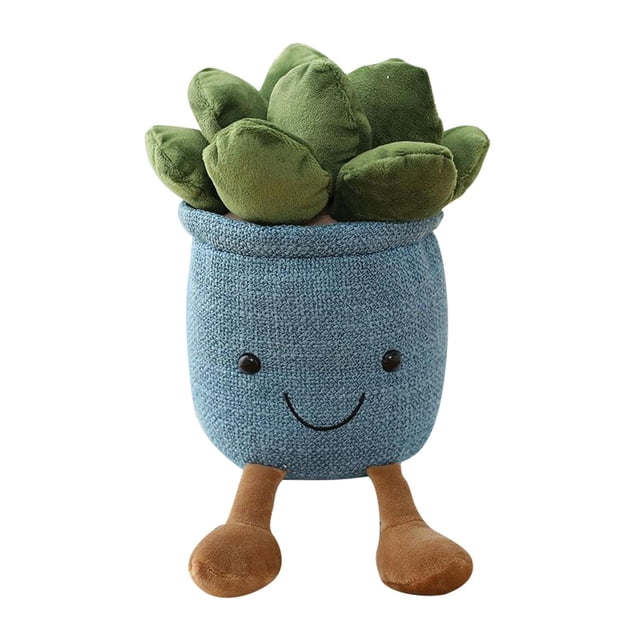 Juguete de peluche Kawaii Sunnimix plantas decoración hogar Azul 25cm