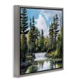 thumbnail image 3 of Stupell Industries Before The Falls Landscape Gray Framed Floater Canvas Wall Art design by Bill Saunders, 25 x 25, 3 of 9