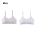 thumbnail image 4 of Sonducket Sujetador protector para chicas adolescentes, 2 piezas, con tirantes ajustables, suave y transpirable Ropa interior Gris, 4 of 6